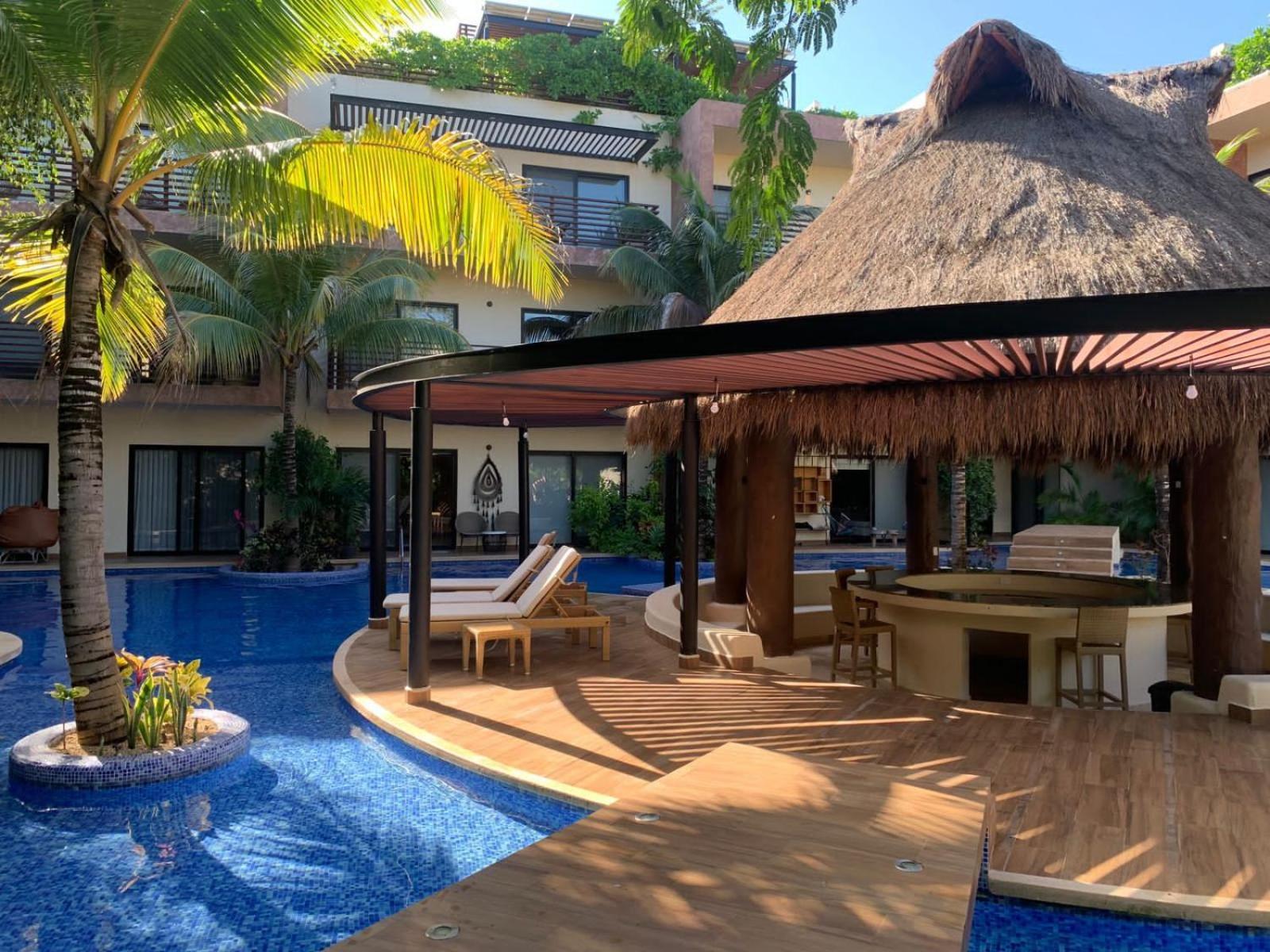 Casa De Lujo Ka'An Maya Acceso Swimup A La Piscina Tulum Exterior foto